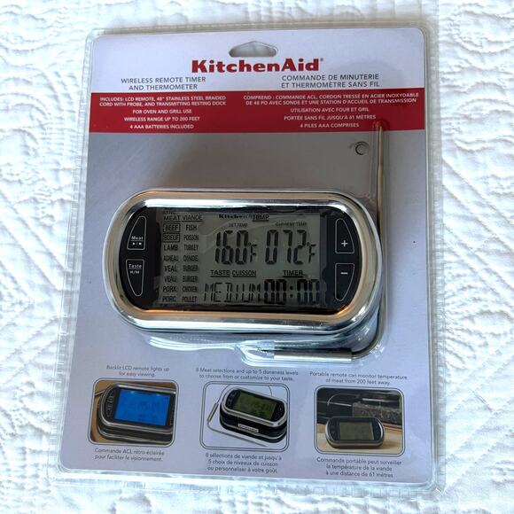 KitchenAid Wireless Remote Timer and Thermometer 200 ft - Picture 1 of 5